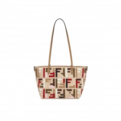 FENDI SMALL ROLL TOTE BAG 8BH424AT4AF09VT (22*18*14cm)
